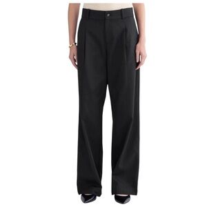 Everlane wide leg high rise pleated trousers tencel size 6 excellent condition